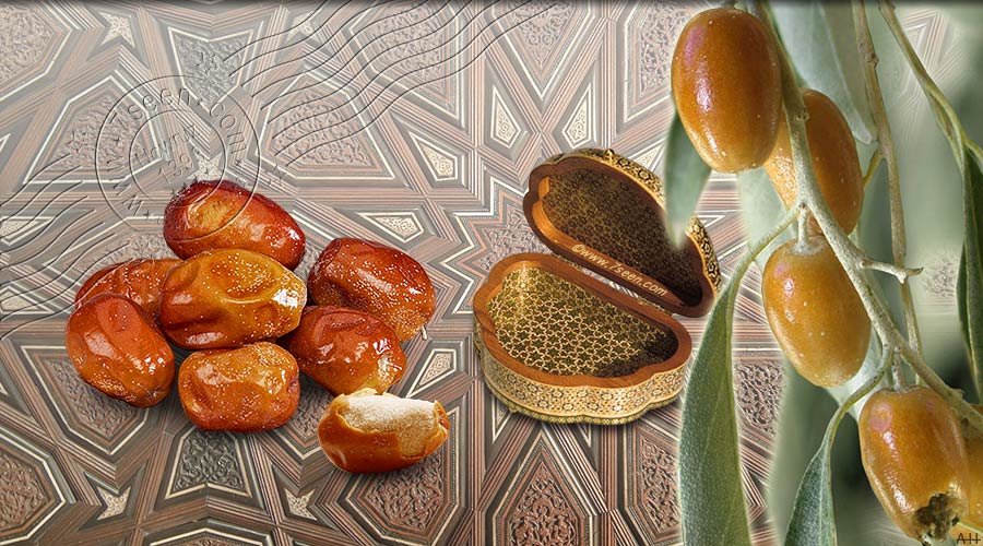 سنجد یکی از سین های سفره هفت سین که میوه خشک شده درخت سنجد است. سنجد نشانه عشق و احساس به زیبائی است. معروف است که اگر کسی زیر درخت سنجد بنشیند، عطر وطراوت گل و میوه سنجد، او را دیوانه وار عاشق میکند